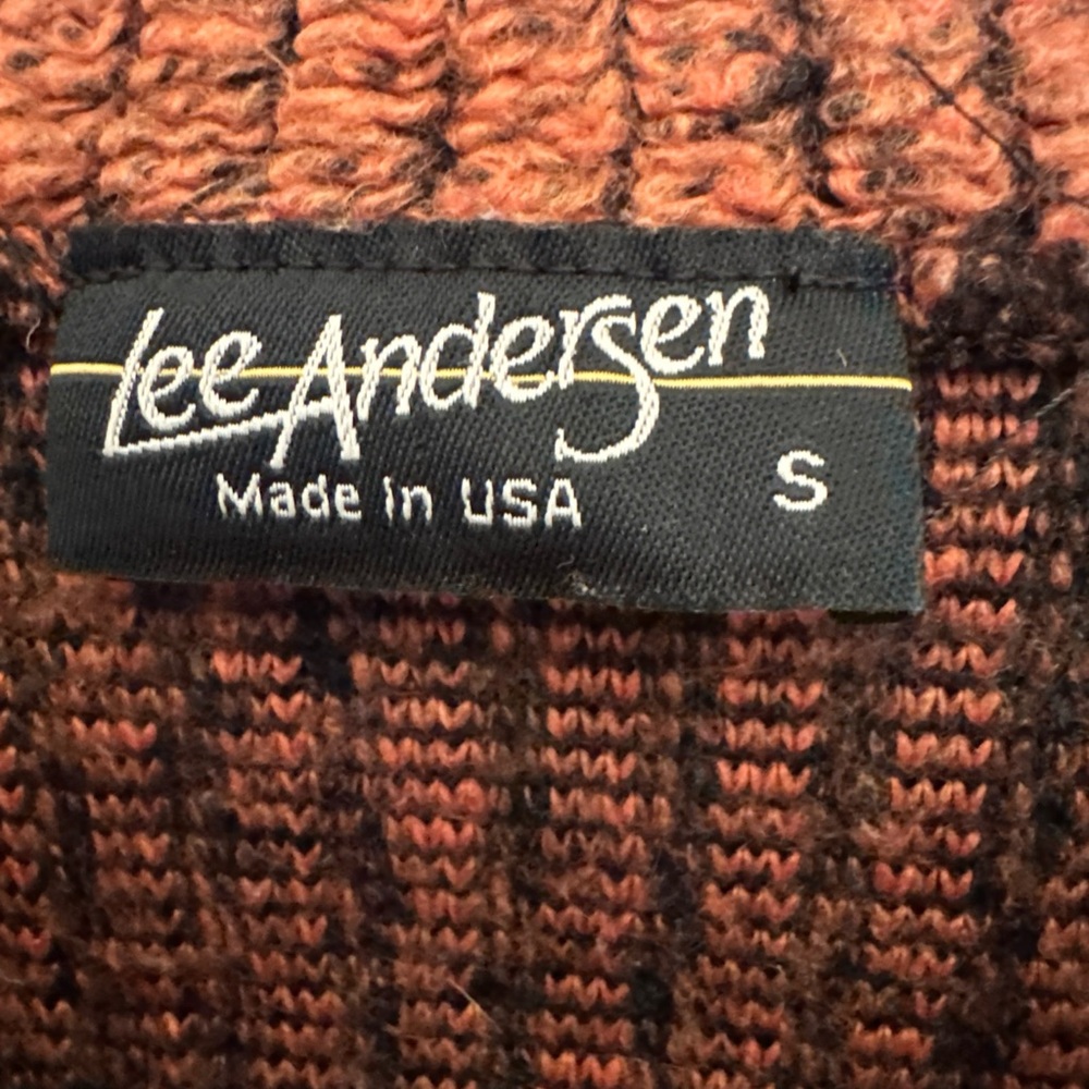 Lee Andersen Asymmetrical Tunic Sweater S Patchwork Art to Wear Cottagecore - Picture 7 of 8